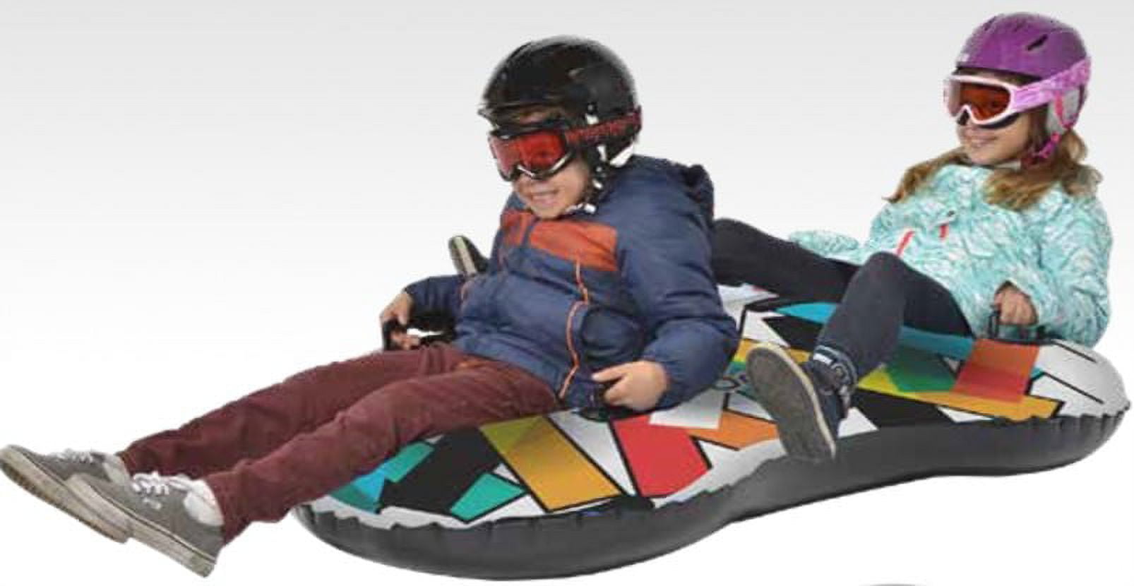 Snowboogie Air Tube 65" 2 Person Rider Snow Sled Inflatable Sled