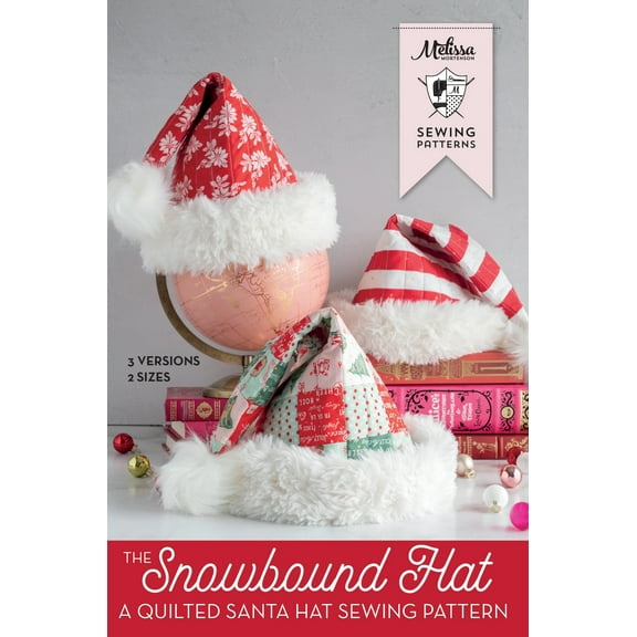 Snowbound Quilted Santa Hat Pattern by Melissa Mortenson