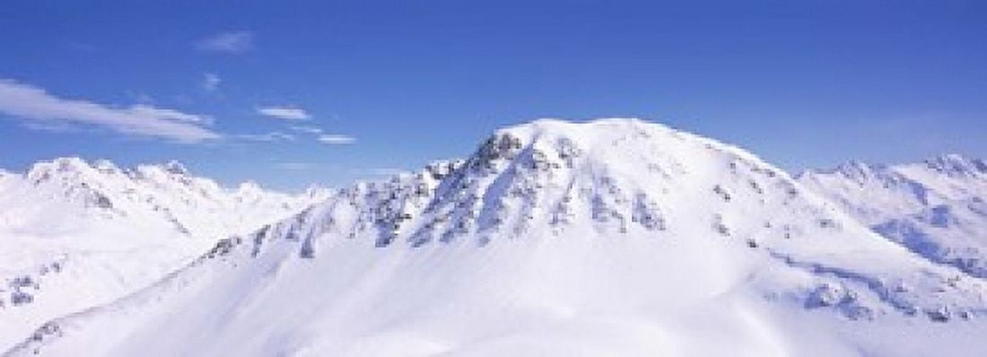 Snowcapped mountain range Ski Stuben Arlberg Vorarlberg Austria Canvas Art - Panoramic Images (18 x 7)
