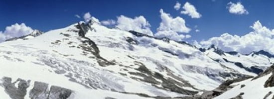 Snowcapped mountains Grossvenediger Salzburg Austria Canvas Art - Panoramic Images (36 x 13)