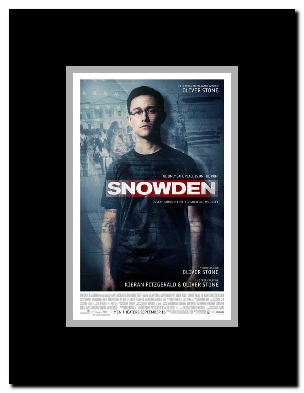 Snowden Framed Movie Poster