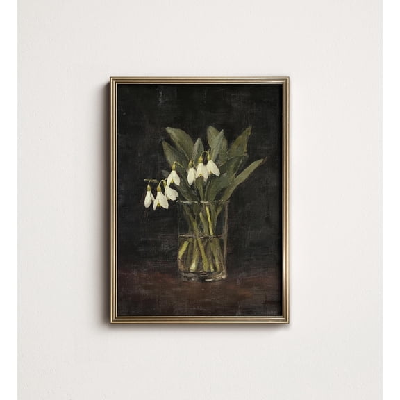 Snowdrop January Birth Flower Unframed Paper Print