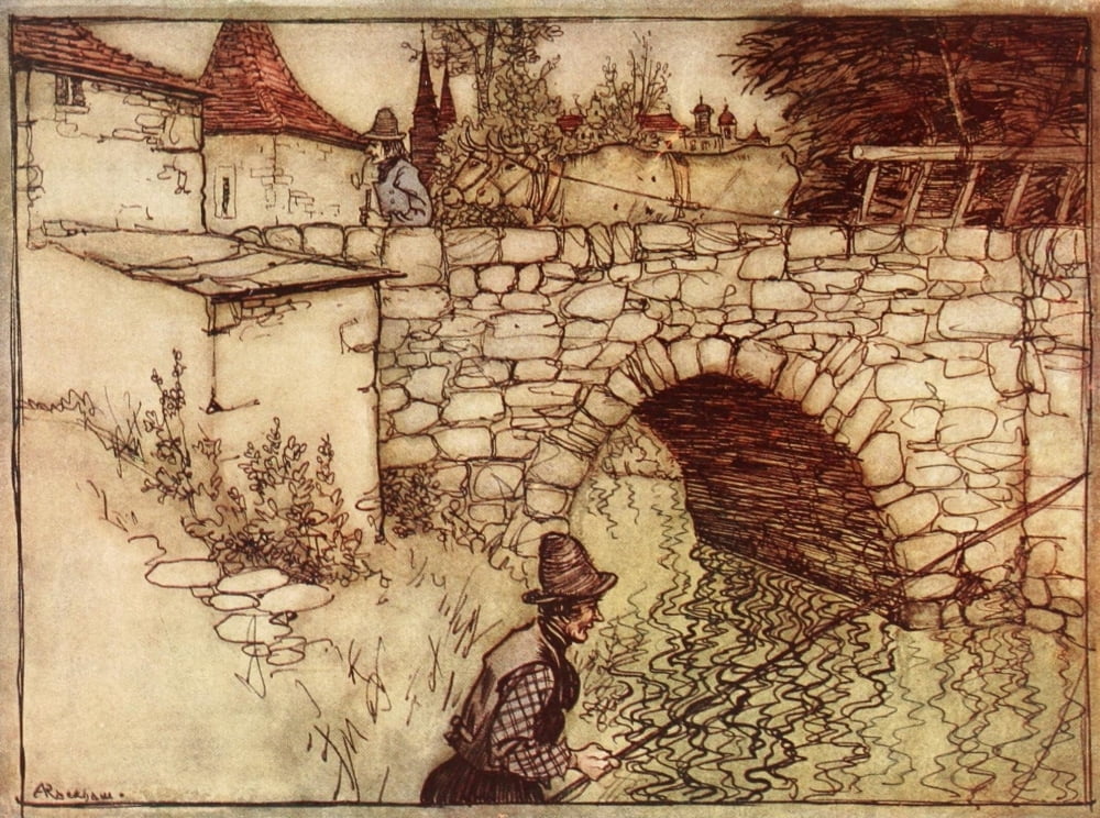 Snowdrop & other Tales 1920 Peasant named Crabb Canvas Art - A Rackham (18 x 24)