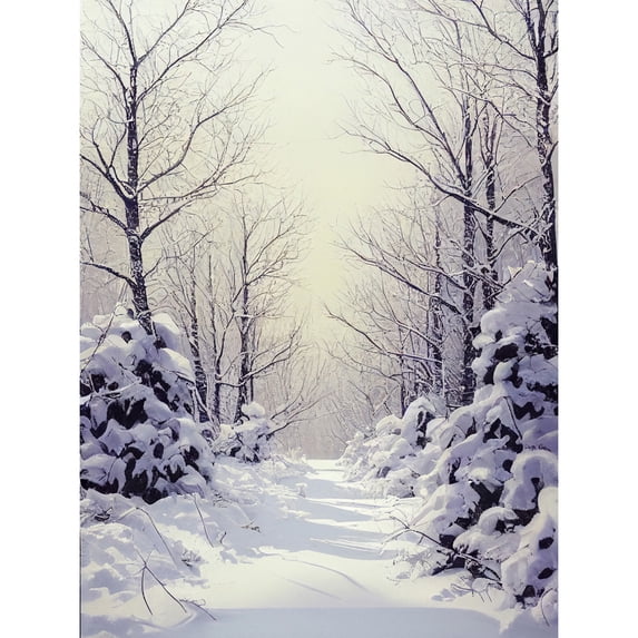 Snowed In Again Winter Tranquil Landscape Large Wall Art Poster Print Thick Paper 18X24 Inch