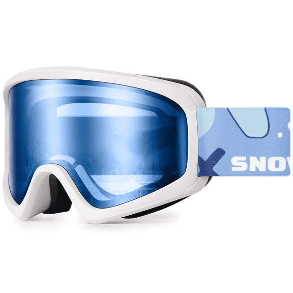 Snower Kids Ski Goggles - Over Glasses Ski/Snowboard Goggles for Youth - 100% UV Protection