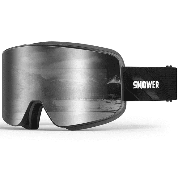 Snower OTG Ski Goggles - Over Glasses Ski/Snowboard Goggles for Men, Women & Youth - 100% UV Protection