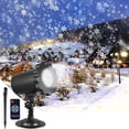 thumbnail image 1 of Snowfall Christmas Light Projector, Viworld Indoor Outdoor Holiday Projector Lights with Remote Control, Rotating Snow Falling Projector Lamp for Halloween Xmas Wedding Garden Landscape Decorative, 1 of 7