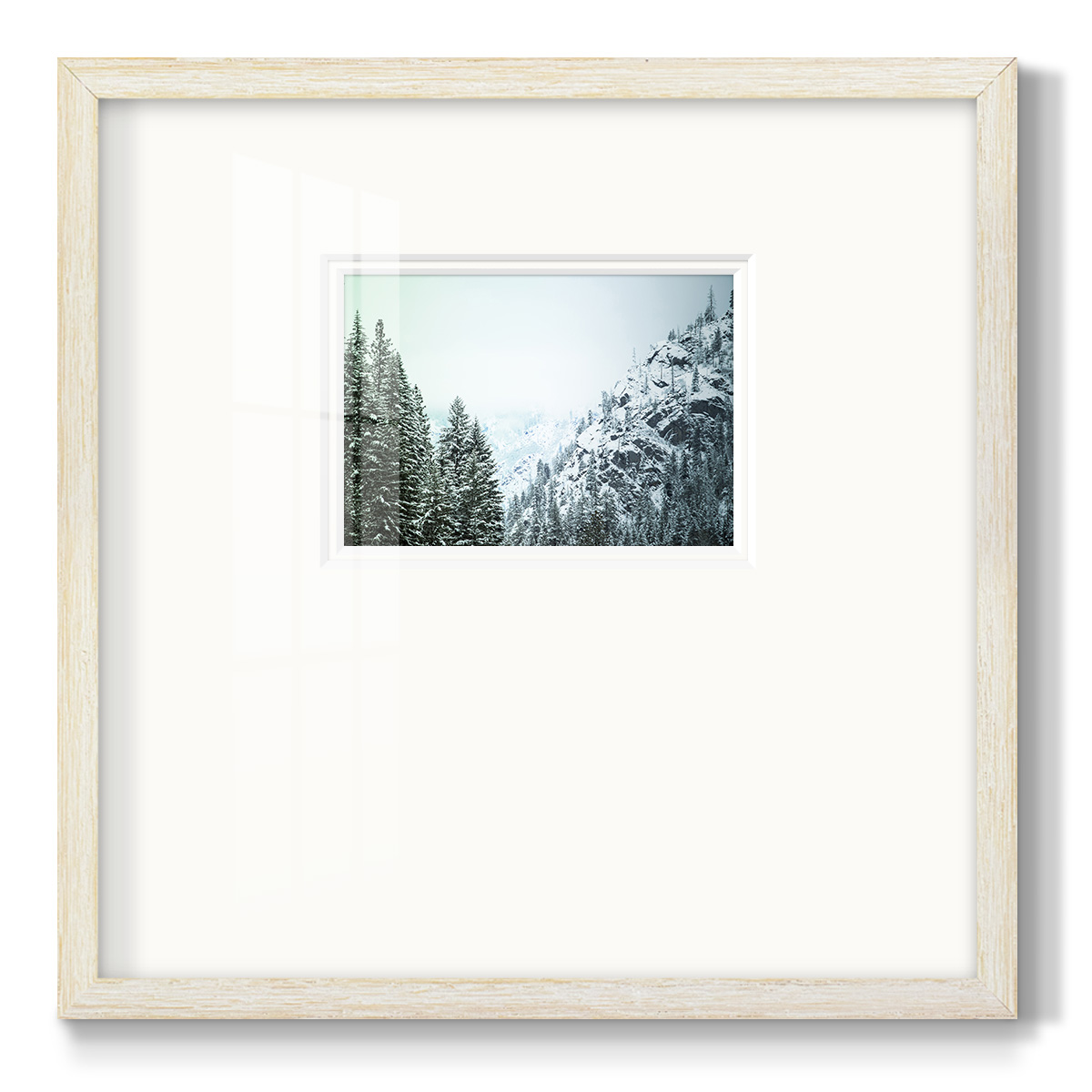 Snowfall in Cascadia II V1Premium Framed Print