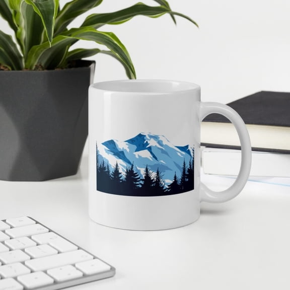 Snowfield Plateau Mug, Mountain Mug, Natural Scene Mug, Mount Everest Mug, Himalayas Gift Mug, Snowy Mountain Present, Snow Mountain,.