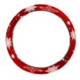 thumbnail image 1 of Snowflake 14.5 Inch Printing PVC Leather Car Wheel Cover, Steering Wheel Cover, Auto Accessories, 1 of 6