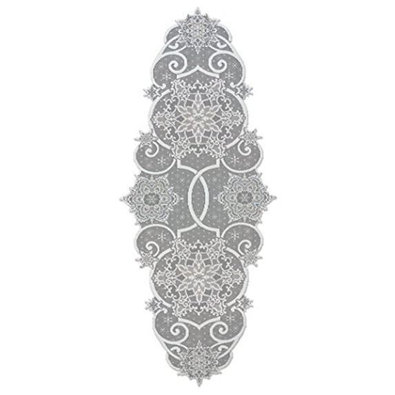 Snowflake Runner - White 19" x 46"