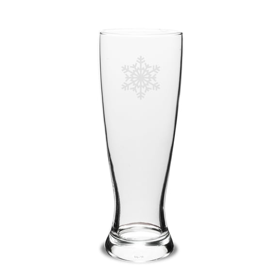 Snowflake 23oz Deep Etched University Pilsner