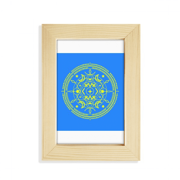 Snowflake Amulet Spell Desktop Display Photo Frame Picture Art Painting 5x7 inch