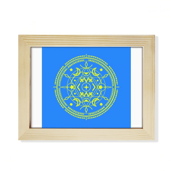 Snowflake Amulet Spell Desktop Photo Frame Picture Art Decoration Painting 6x8 inch