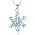 thumbnail image 1 of Snowflake Ashes Cremation Jewelry Snowflake Urn Necklace for Ashes With Crystal Ashes Necklace Cremation Urn Jewelry Memorial Gifts, 1 of 8