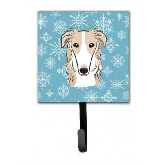 Snowflake Borzoi Leash & Key Holder