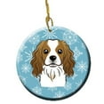 thumbnail image 1 of Snowflake Cavalier Spaniel Ceramic Ornament, 1 of 3