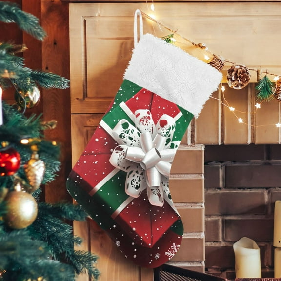 Snowflake Christmas Gift Large Size Christmas Stockings Xmas Stocking Holiday Party Decorations