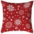 thumbnail image 1 of Snowflake Christmas Pillow Cover Festive Cushion Case Sofa or Chair Holiday Decor, 1 of 5