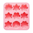thumbnail image 1 of Snowflake Christmas Silicone Mold 9 Cavity 9 Shapes for Holiday Soap Chocolate Cocoa Bomb Ice Candy Oreo Covered Jello Xmas Winter Wax,Oven Safe Baking Frozen Moulds DIY Candle Craft Set, 1 of 6