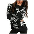 thumbnail image 1 of Snowflake Christmas Sweaters for Women 2025 Long Sleeve Turtleneck Knitted Pullover Sweater Jumper Tops, 1 of 3