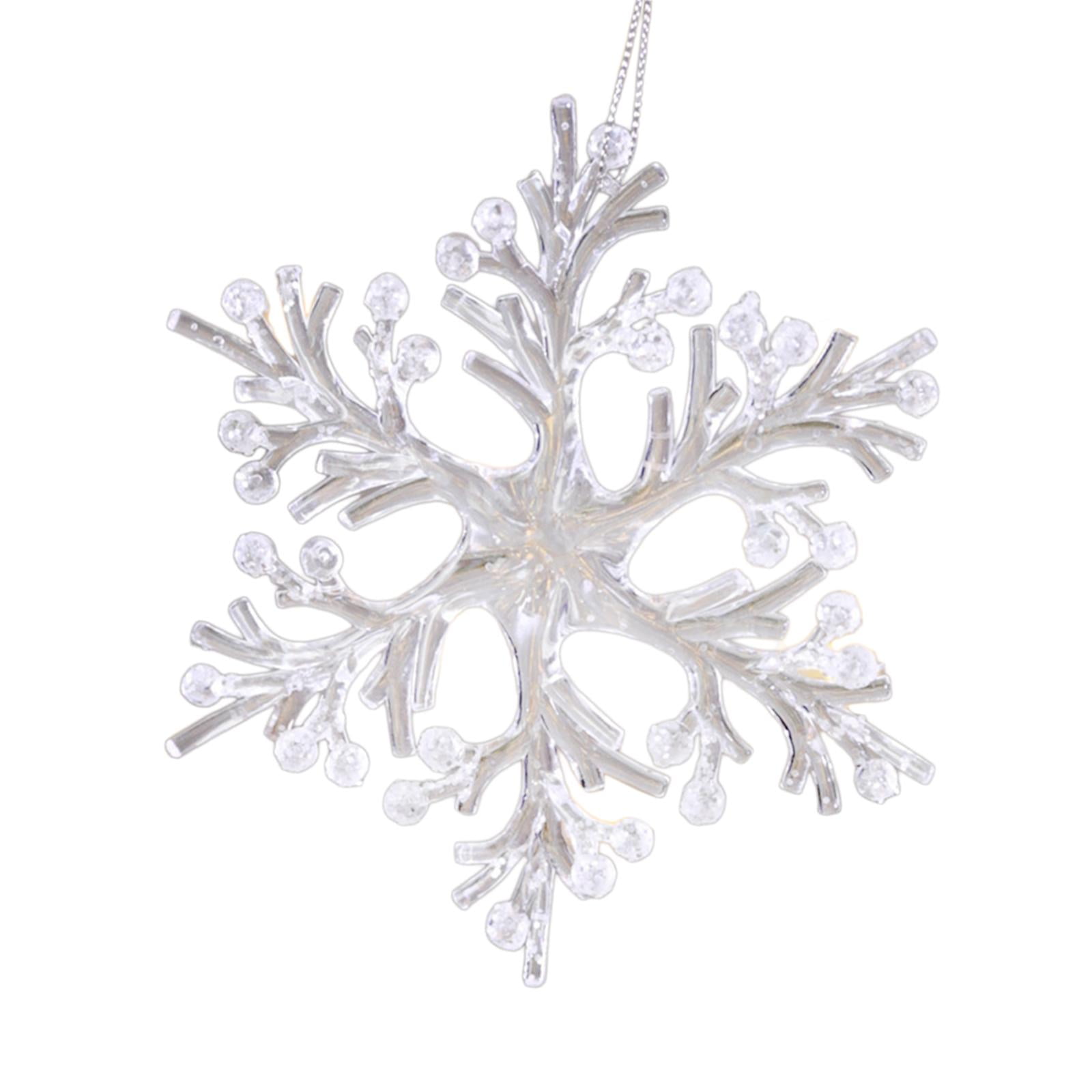 Snowflake Christmas Tree Decorations Craft for Office Bedroom Themed