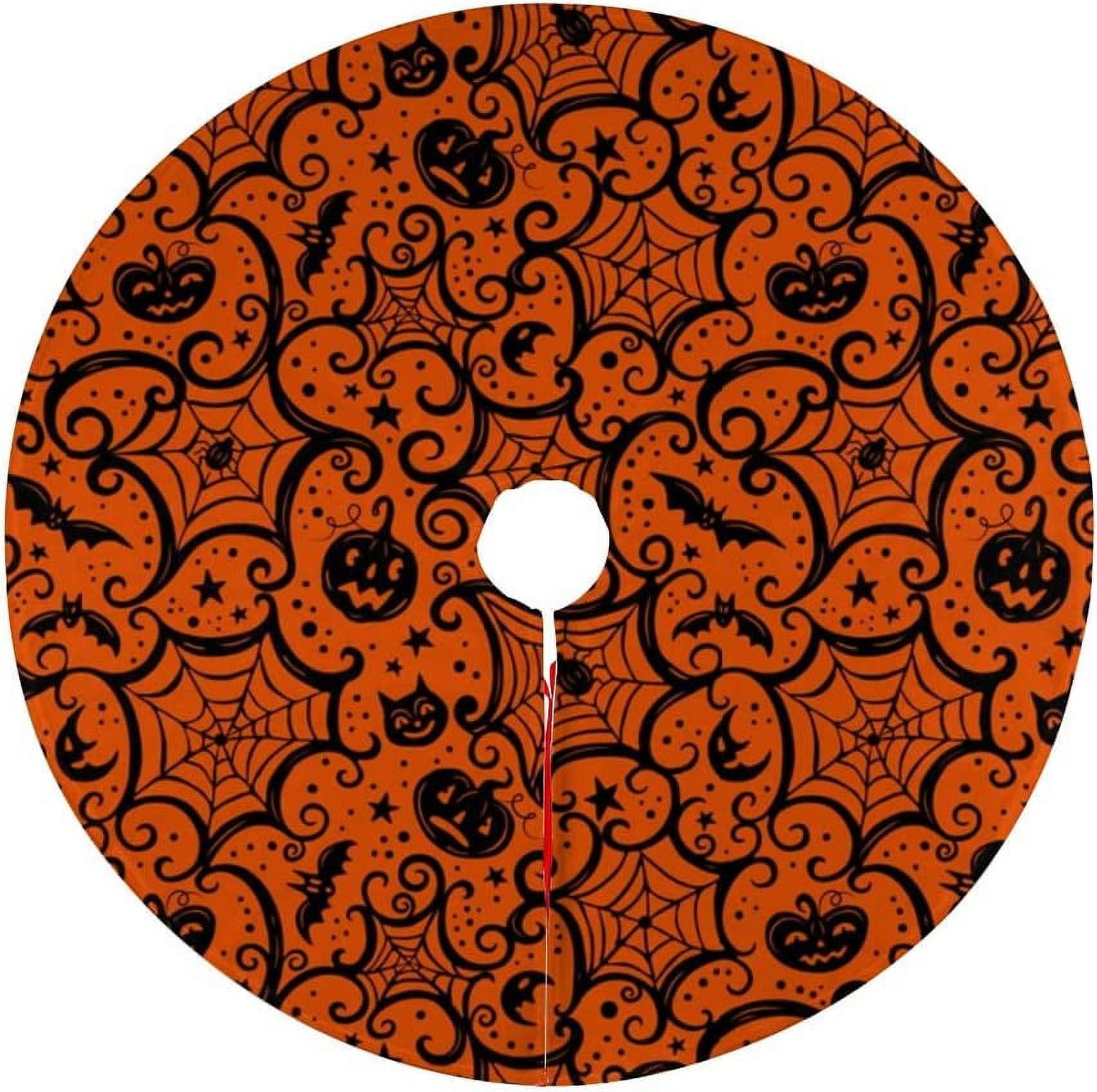 Snowflake Christmas Tree Skirt, Red and Green Nosbei Nosbei Tree Mat