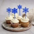 thumbnail image 1 of Snowflake Cocktail Picks under $5! Yannianjz Snowflake Cocktail Picks, Decorative Drink Stirrers, Party Toothpick Skewers, Ice Cream Sticks, Cupcake Toppers, Holiday Party Supplies, 1 of 8