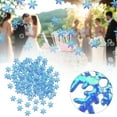 thumbnail image 1 of Snowflake Confetti, Blue Glitter Snowflake Confetti, Sparkling Snowflake Scattering Decor, DIY Confetti Scatter Accessory, Wedding Winter Wonderland Party Table Centerpiece Decor Supplies, 1 of 9