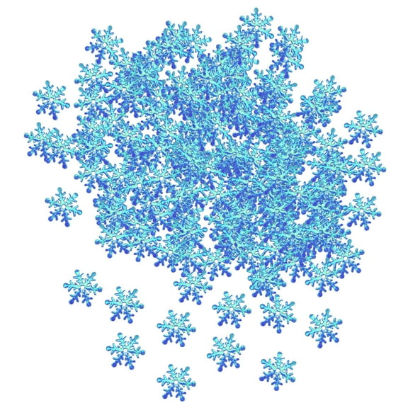 Snowflake Confetti for Wedding Decor - Diy Scattering Glitter Flakes, Biodegradable, Winter Party, Photo Shoot, Decoration Kit (1 Pack) Sky Blue