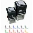 thumbnail image 1 of Snowflake Corner Winter Self-Inking Rubber Stamp Ink Stamper - Red Ink - Large 1-1/2 Inch, 1 of 7