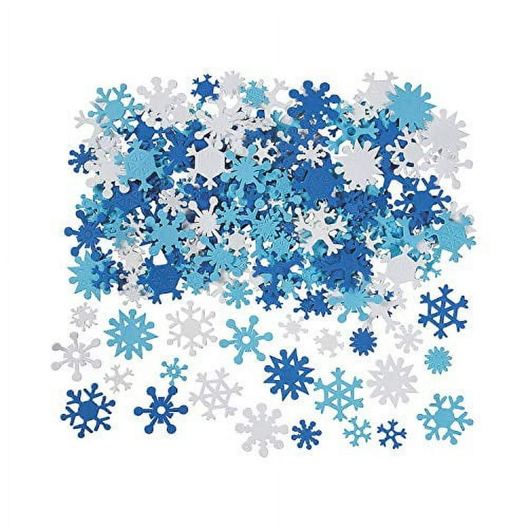 4E's Novelty Foam Snowflake Picture Frame Craft (12 Pack) Bulk Christmas  Winter Crafts for Kids Toddlers 3-12, Individually Wrapped Arts & Crafts  for