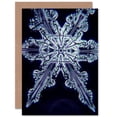 thumbnail image 1 of Snowflake Crystal Abstract Greetings Card Plus Envelope Blank inside, 1 of 3