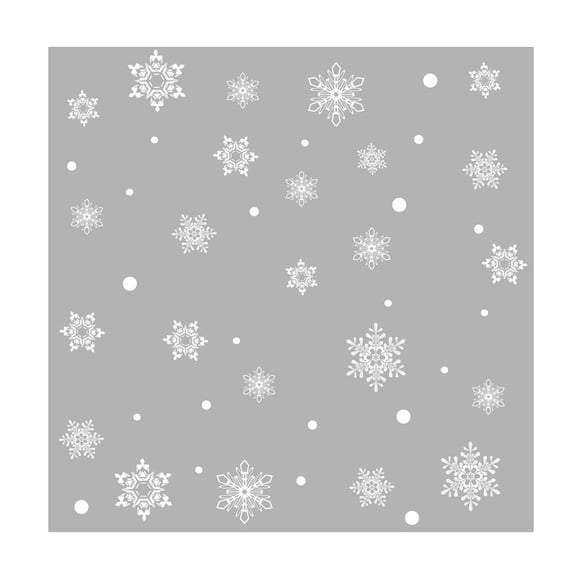 Snowflake Decor Christmas Wall Sticker Home DIY Decals For Door And Window
