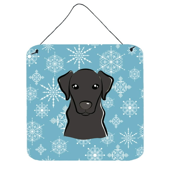 Snowflake Design with Dog Art Wall or Door Hanging Prints