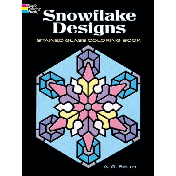 Snowflake Designs Stained Glass Coloring Book - Walmart.com