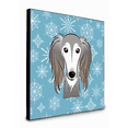 thumbnail image 1 of Carolines Treasures BB1663UP88 8 x 8 x 0.625 in. Snowflake Saluki Artwork Panel Wall Decor, 1 of 1