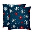 thumbnail image 1 of Snowflake Elegant Velvet Throw Pillows with Unique Patterns for Chair Pillow Covers & Throw Pillow - Set of 2, Available in 16x16, 18x18, & 20x20 inches for, 1 of 6