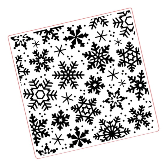 Snowflake Embossing Folder Texture for Card Making Scrapbooking