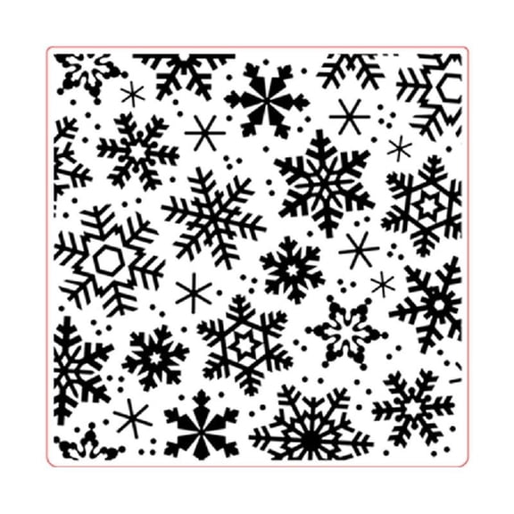 Snowflake Embossing Folder Texture for Card Making Scrapbooking