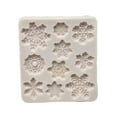 thumbnail image 1 of Snowflake Epoxy Silicone Mold Chocolate Candy Mold Christmas DIY Baking Tool Gray Silicone, 1 of 8