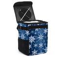 thumbnail image 1 of Snowflake Foldable Car Garbage Can with Lid - Leak-proof Hanging Storage Bag Trash Bin for Car, 1 of 6