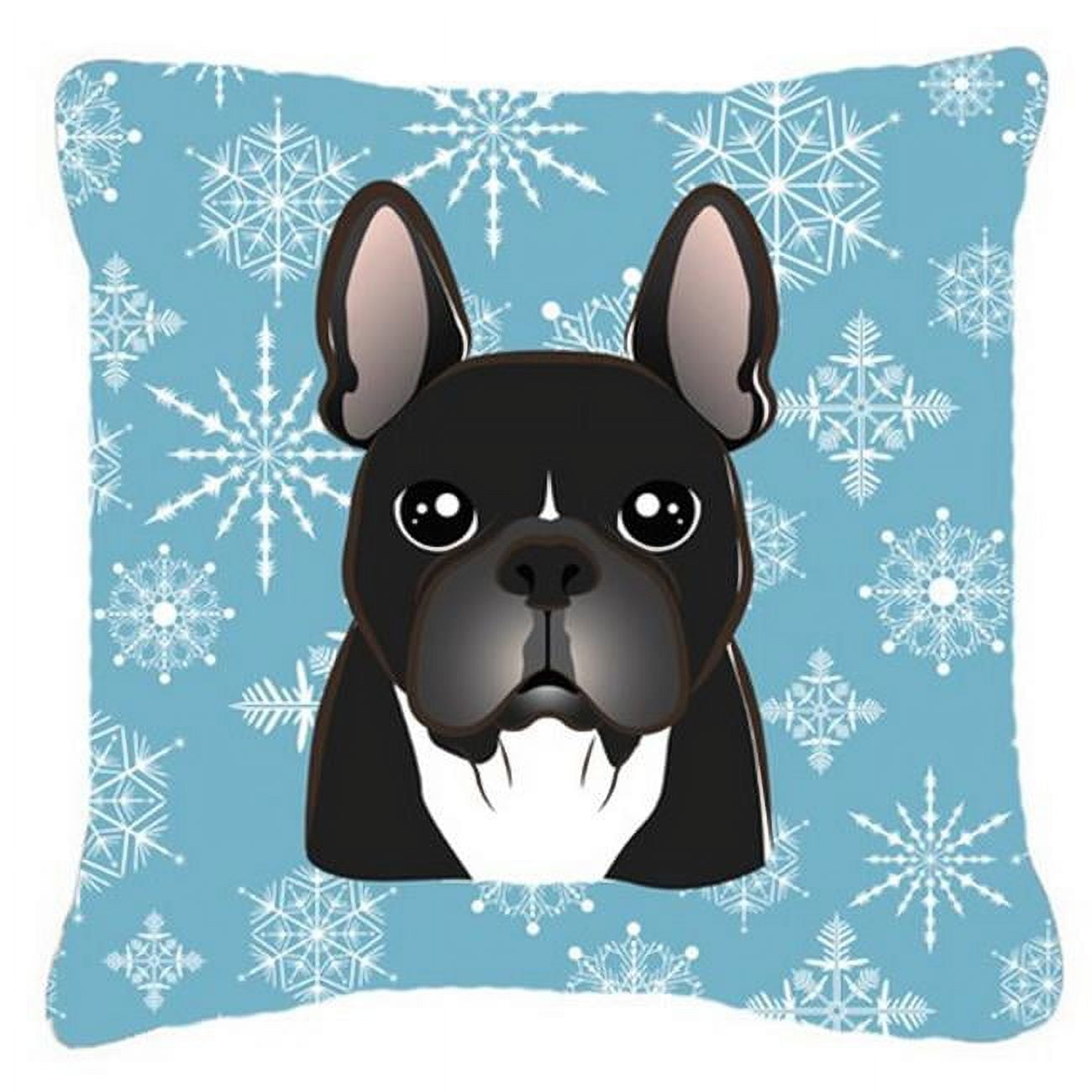 Snowflake French Bulldog Fabric Decorative Pillow - Walmart.com