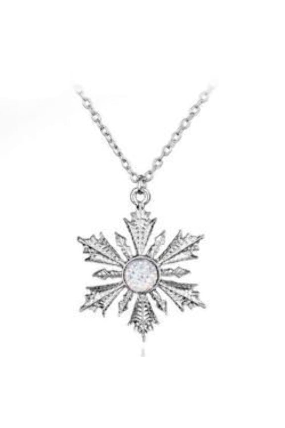 Snowflake Frozen Crystal Necklace
