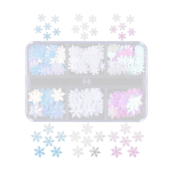 Snowflake Glitter Resin Fillings Flakes Sequins Epoxy Resin Mold Filler for DIYJewelry Making Art Decor