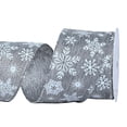 thumbnail image 1 of Snowflake Glitter Satin Wired Ribbon,Christmas Ribbons for Crafting,1.5 Inch X 10Yards Christmas Ribbon for Gift Wrapping Christmas Sewing Diy Crafts Supplies, 1 of 6