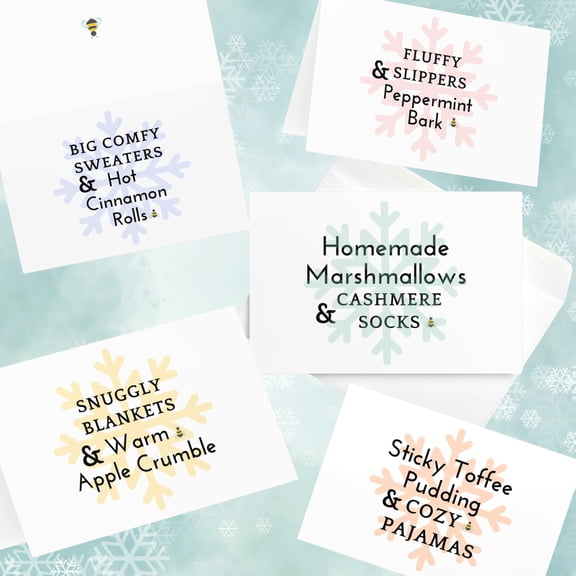 Snowflake Greeting Card Set of 5