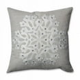 thumbnail image 1 of Snowflake Grey Square 16.5 in. Throw Pillow, 1 of 1