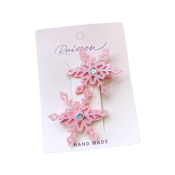 Snowflake Hair Clips Alloy Sparkling Winter Design Hair Accessories For Women Gifts Lightweight Comfortable For All Hairstyles