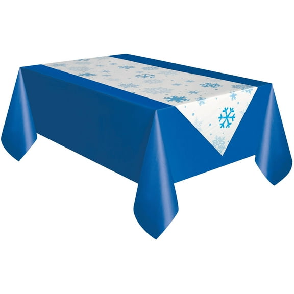 Snowflake Holiday Table Runner, 88" x 18"